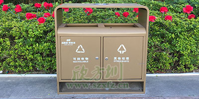 戶外鋼制分類(lèi)垃圾桶