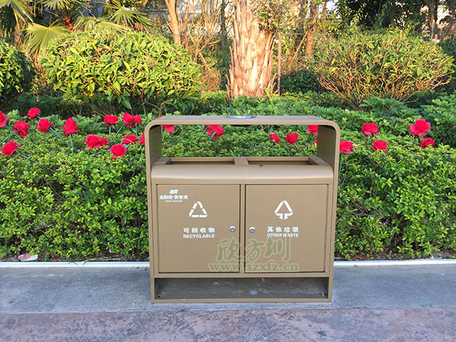 戶外鋼制分類(lèi)垃圾桶