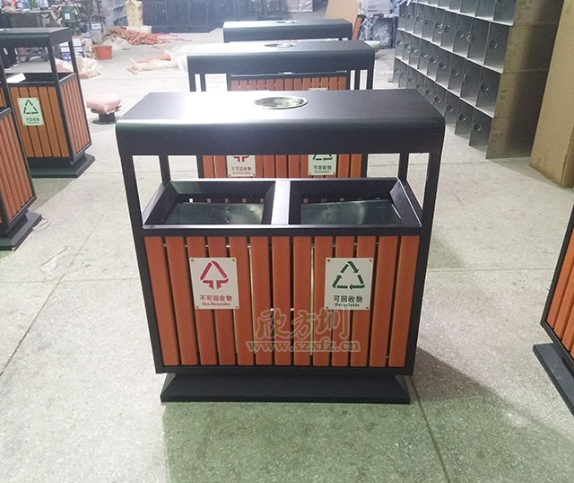 天津更新鋼木垃圾箱、細(xì)微之處盡顯文明