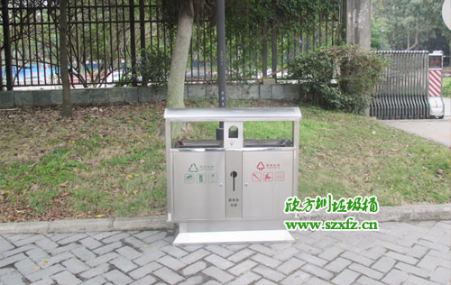 宜昌兆豐商貿(mào)有限公司訂購(gòu)欣方圳戶(hù)外不銹鋼垃圾桶