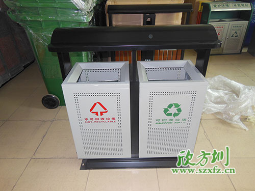 貴陽物業(yè)戶外鋼板沖孔垃圾桶，客戶的二次選擇。