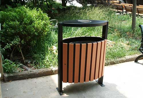 發(fā)貨廣州從化區(qū)，再獲好評的鋼木垃圾桶廠家