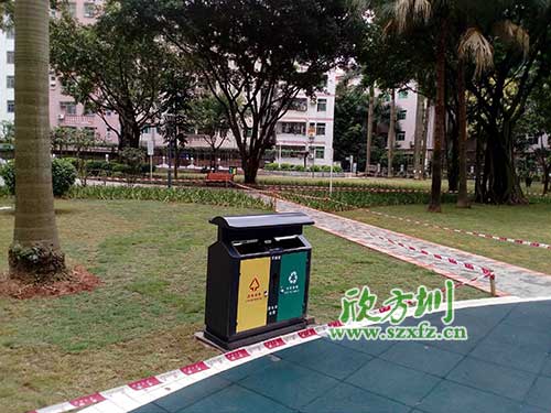 韶關(guān)機(jī)關(guān)鋼制垃圾桶，欣方圳量身定做