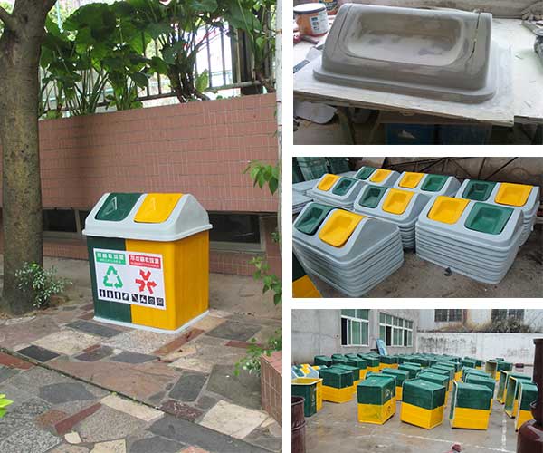  采購玻璃鋼戶外垃圾桶，認(rèn)準(zhǔn)欣方圳垃圾桶廠家